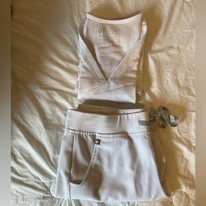 Figs Scrub Set in White